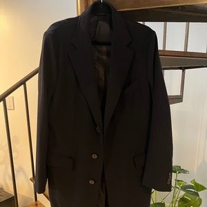 Ermenegildo Zegna Navy Cashmere Overcoat- (Italian size 54R- US Size 44)